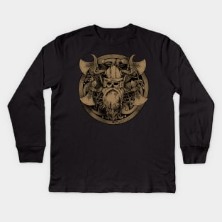 Viking Warrior Kids Long Sleeve T-Shirt